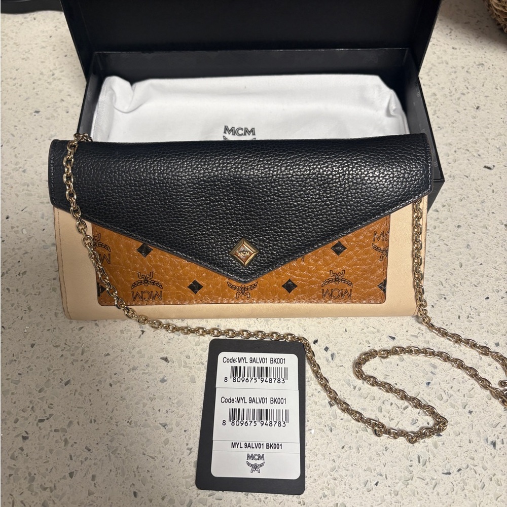MCM Black and Tan Crossbody